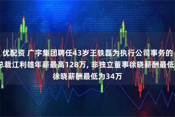 优配资 广宇集团聘任43岁王轶磊为执行公司事务的董事, 总裁江利雄年薪最高128万, 非独立董事徐晓薪酬最低为34万